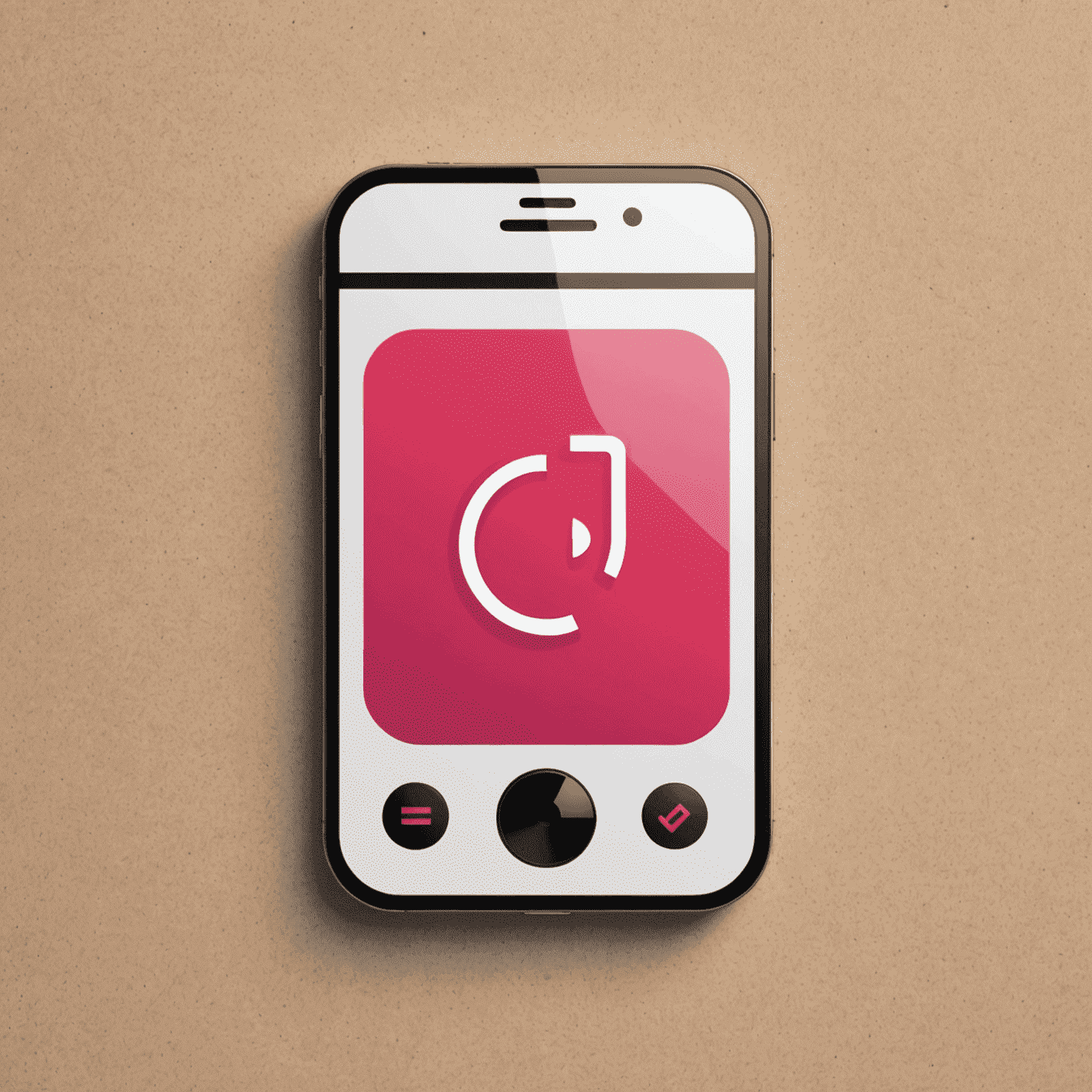 MobiSadi logo featuring a stylized mobile phone icon with red and pink accents