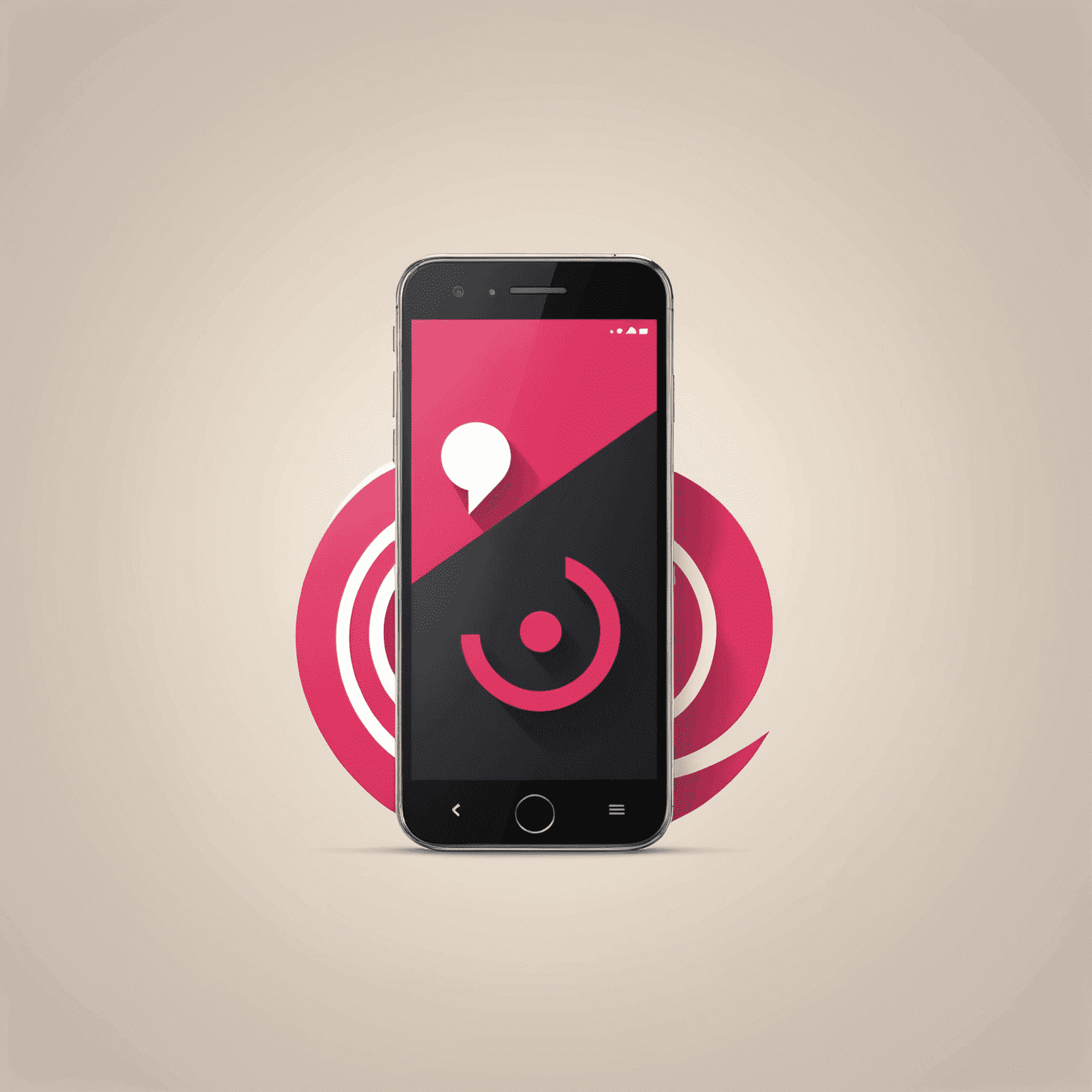 MobiSadi logo featuring a stylized mobile phone icon with red and pink accents