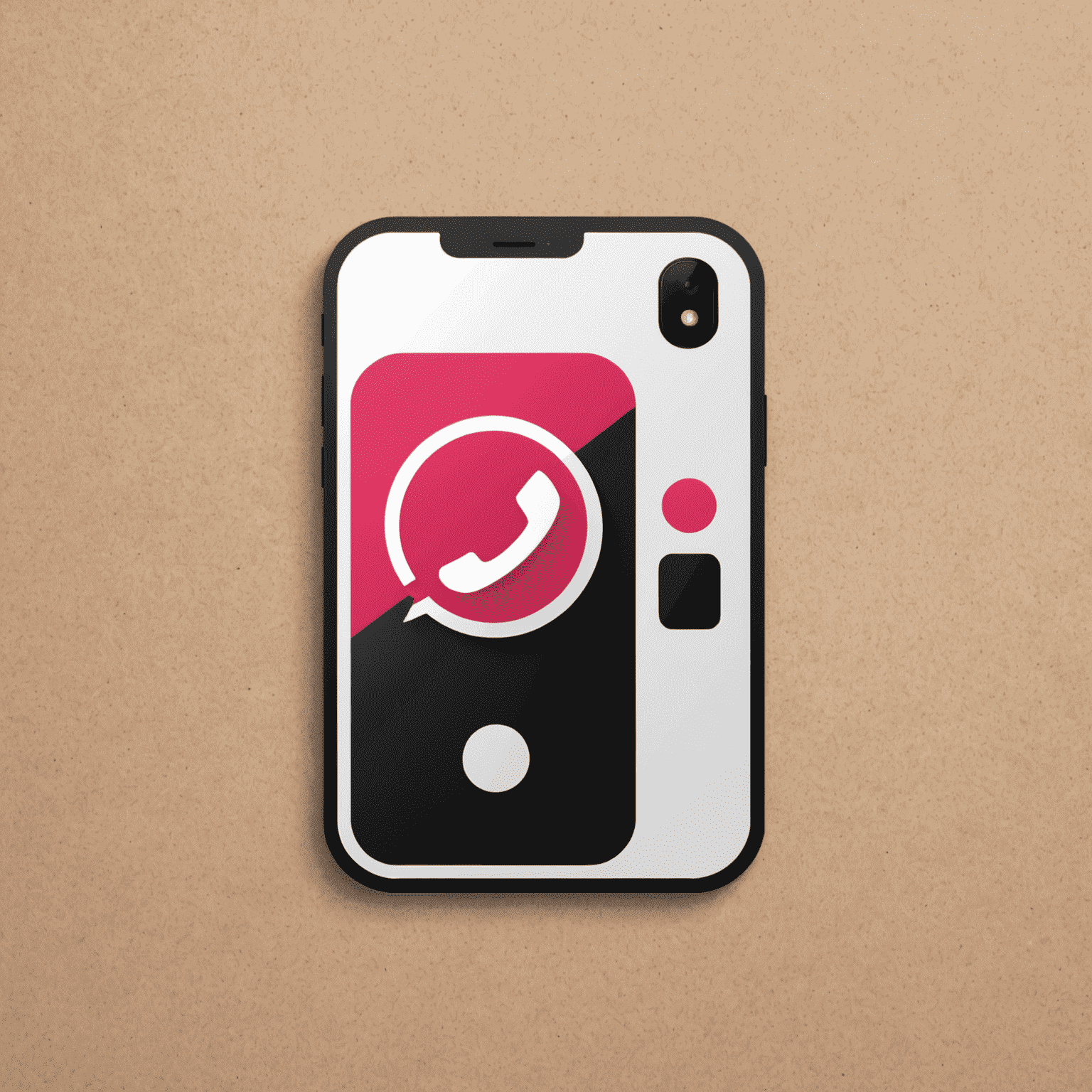 MobiSadi logo featuring a stylized mobile phone icon with red and pink accents